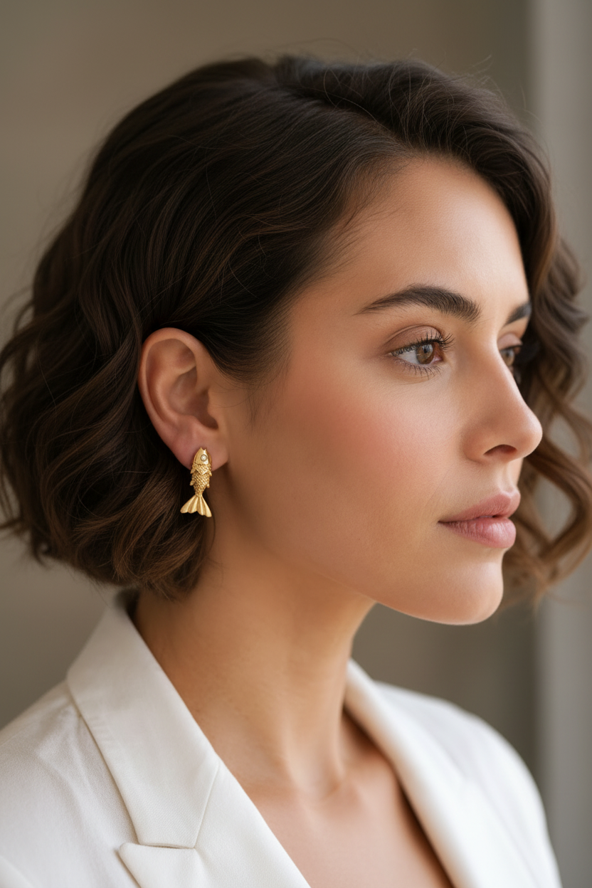 SARDINE POST EARRINGS