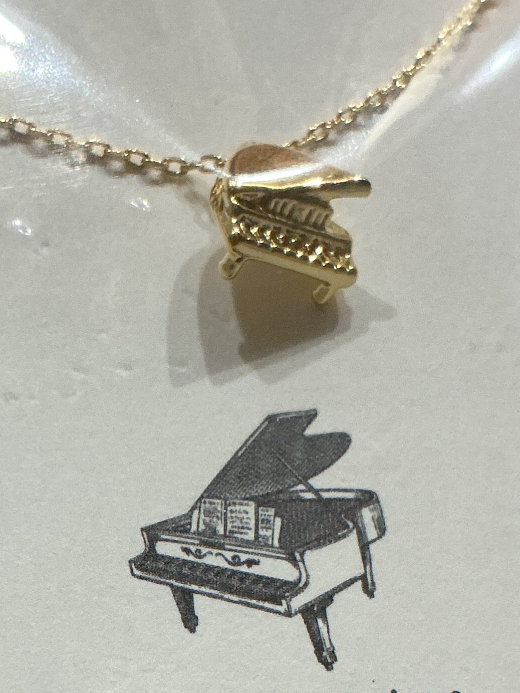 “ PIANO” LIFE 18K GOLD DIPPED NECKLACE