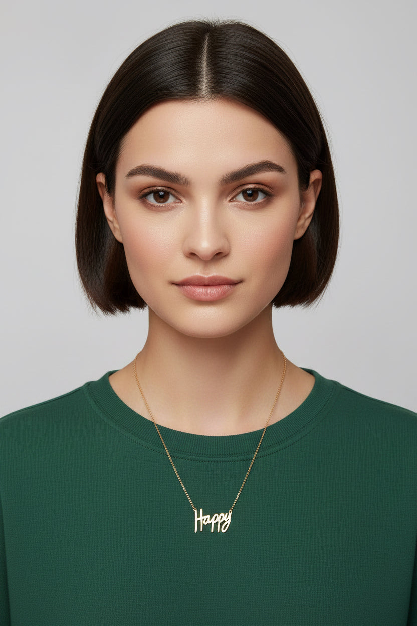 “I’M HAPPY” NECKLACE