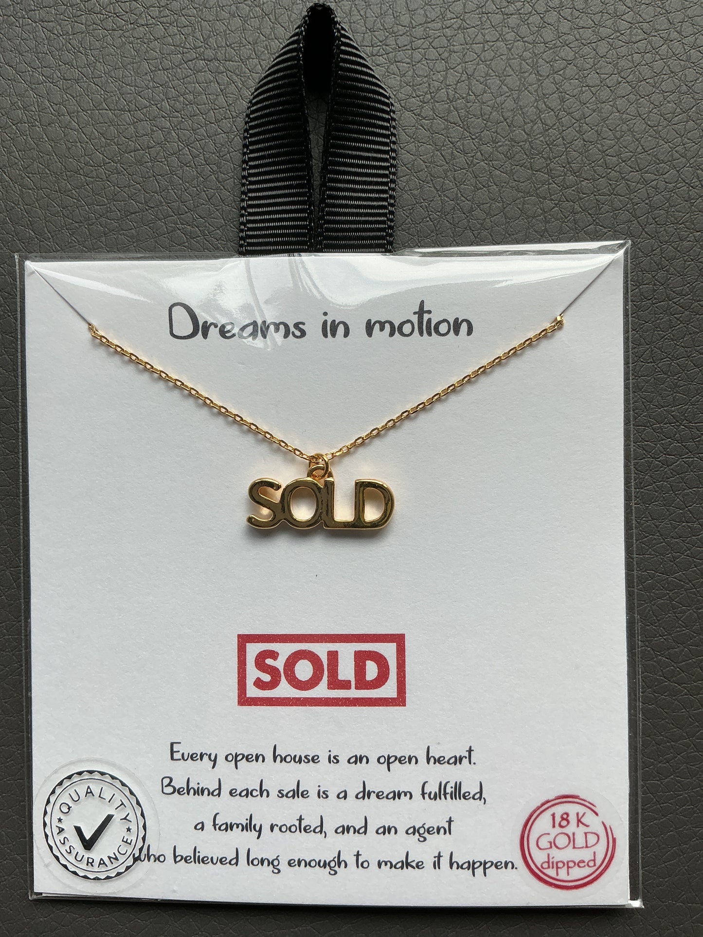 “SOLD” 18K GOLD DIPPED NECKLACE