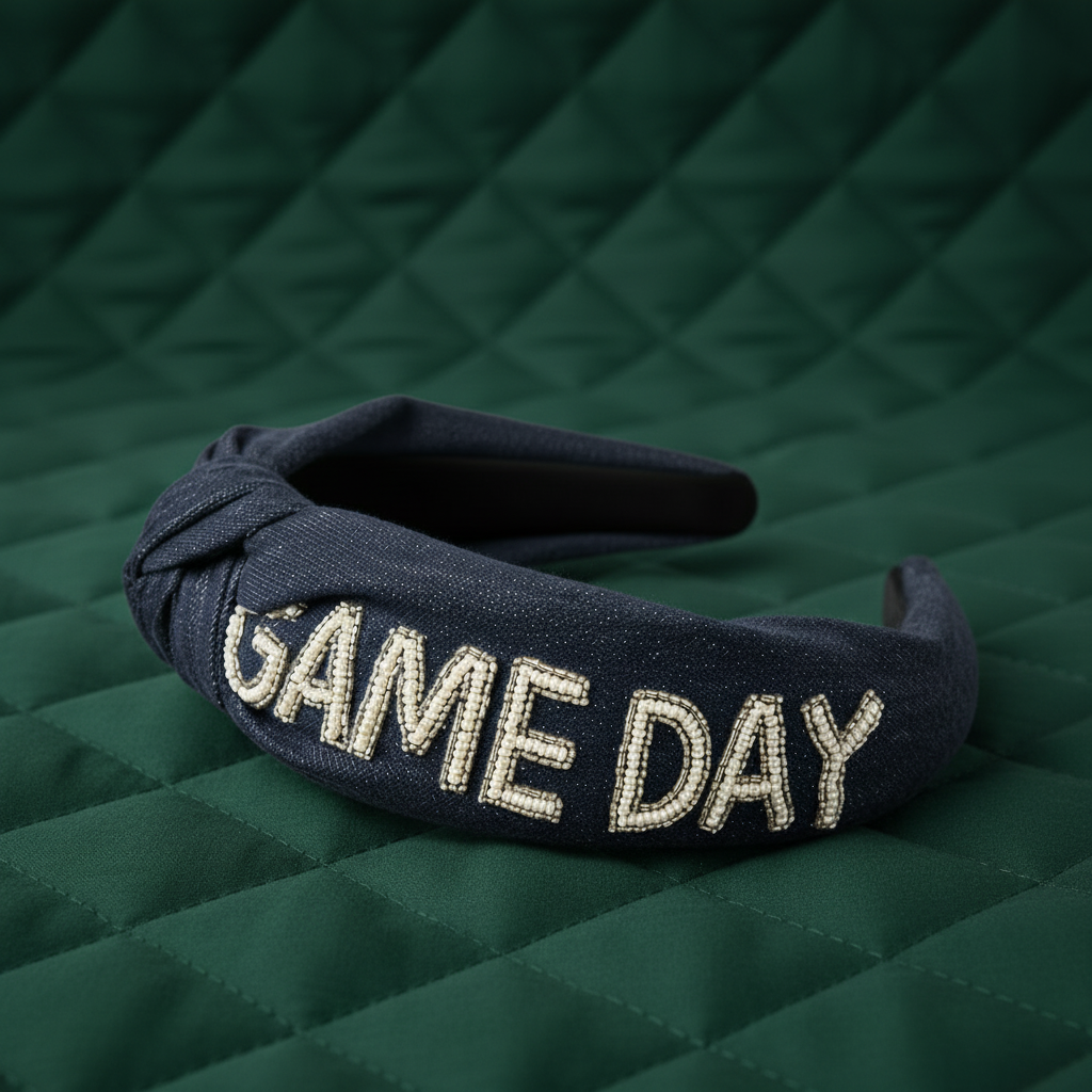 DENIM “GAME DAY” HEADBANDl