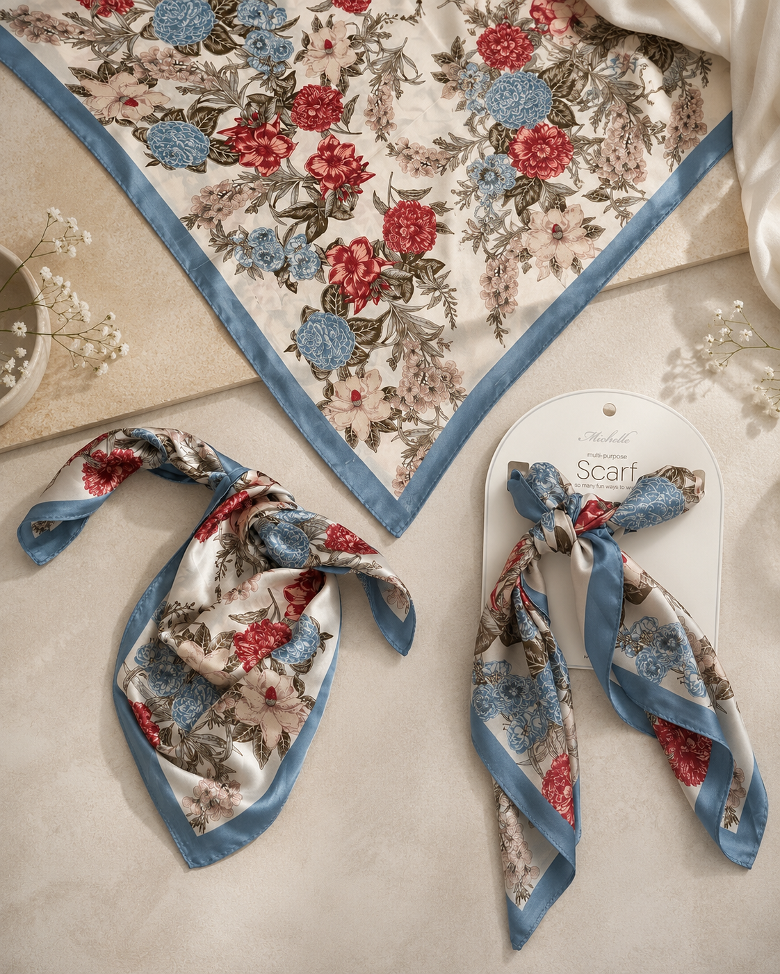 FLOWER SCARF