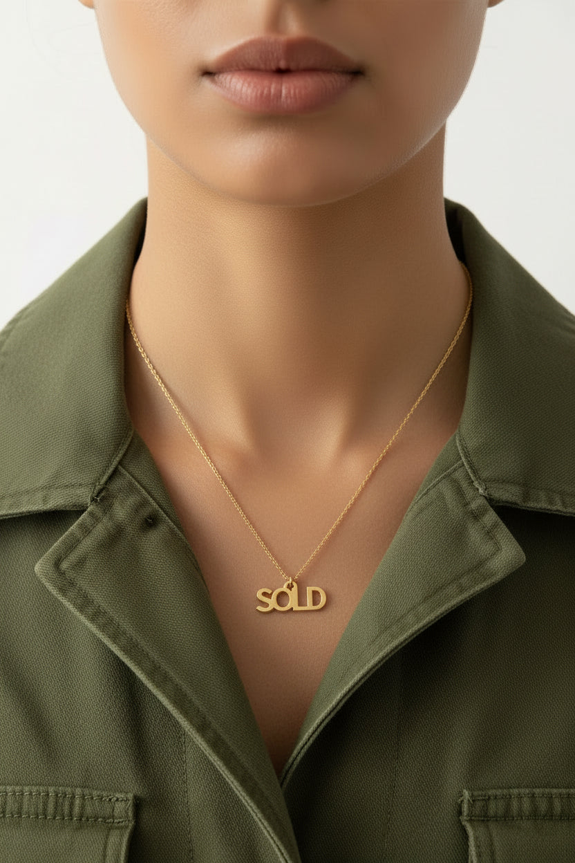 “SOLD” 18K GOLD DIPPED NECKLACE