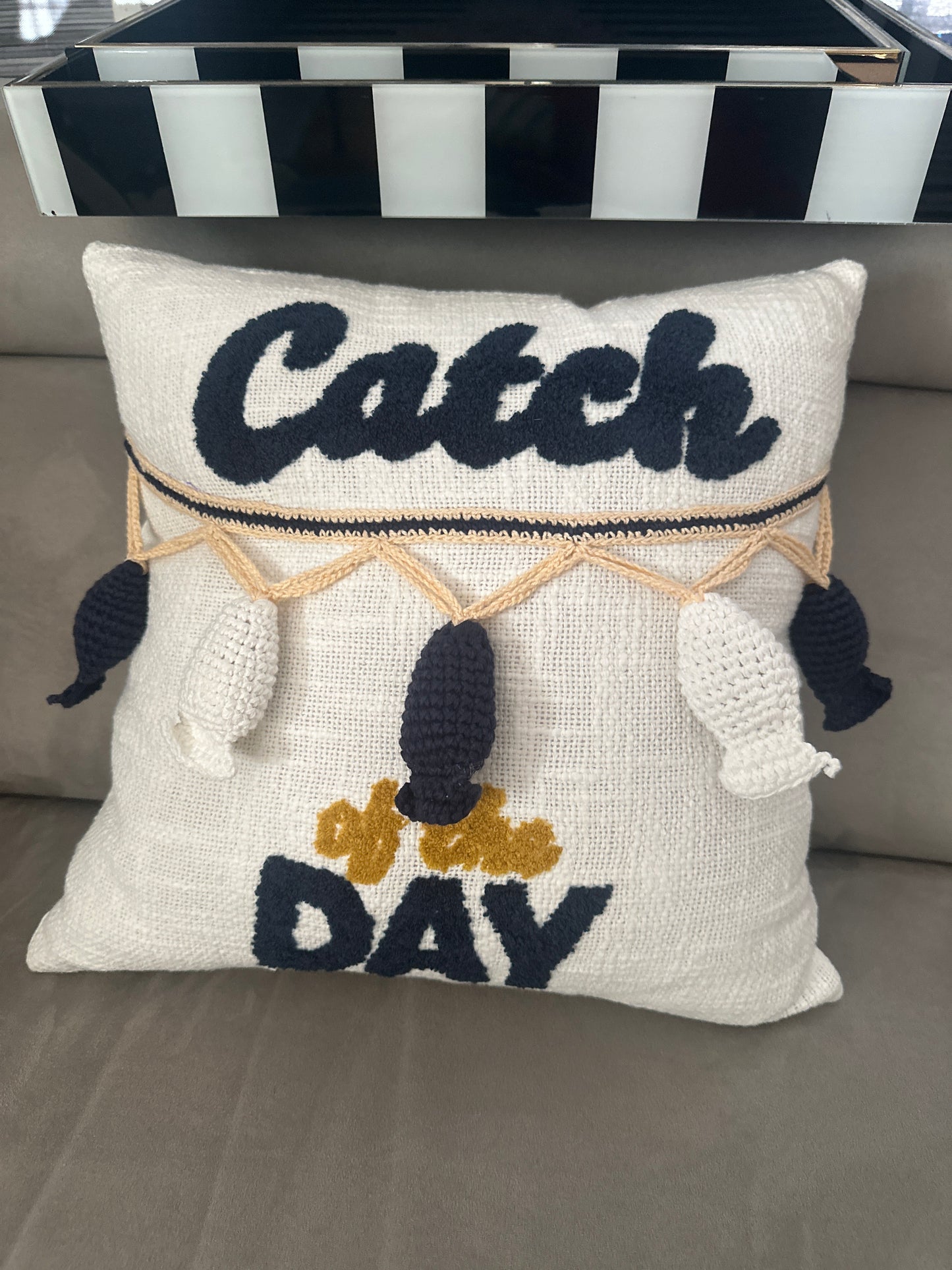“CATCH OF THE DAY” CUSHION