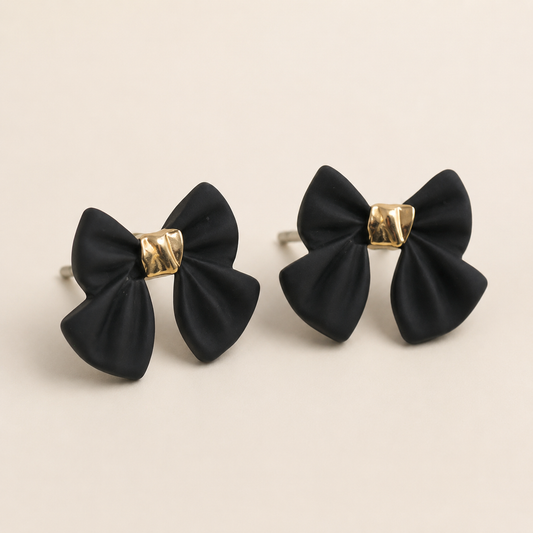 PRETTY BOW POST EARRINGS