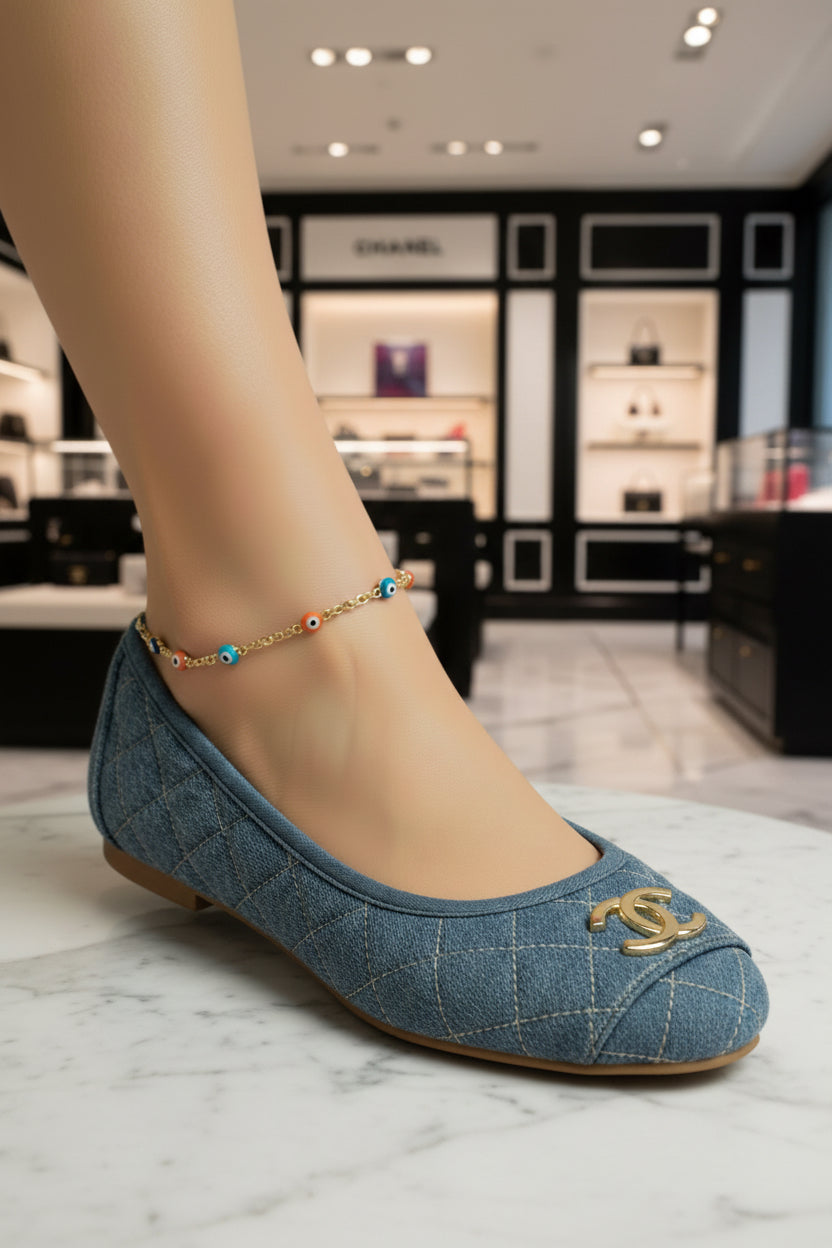 EVEIL EYES GOLD DIPPED ANKLET