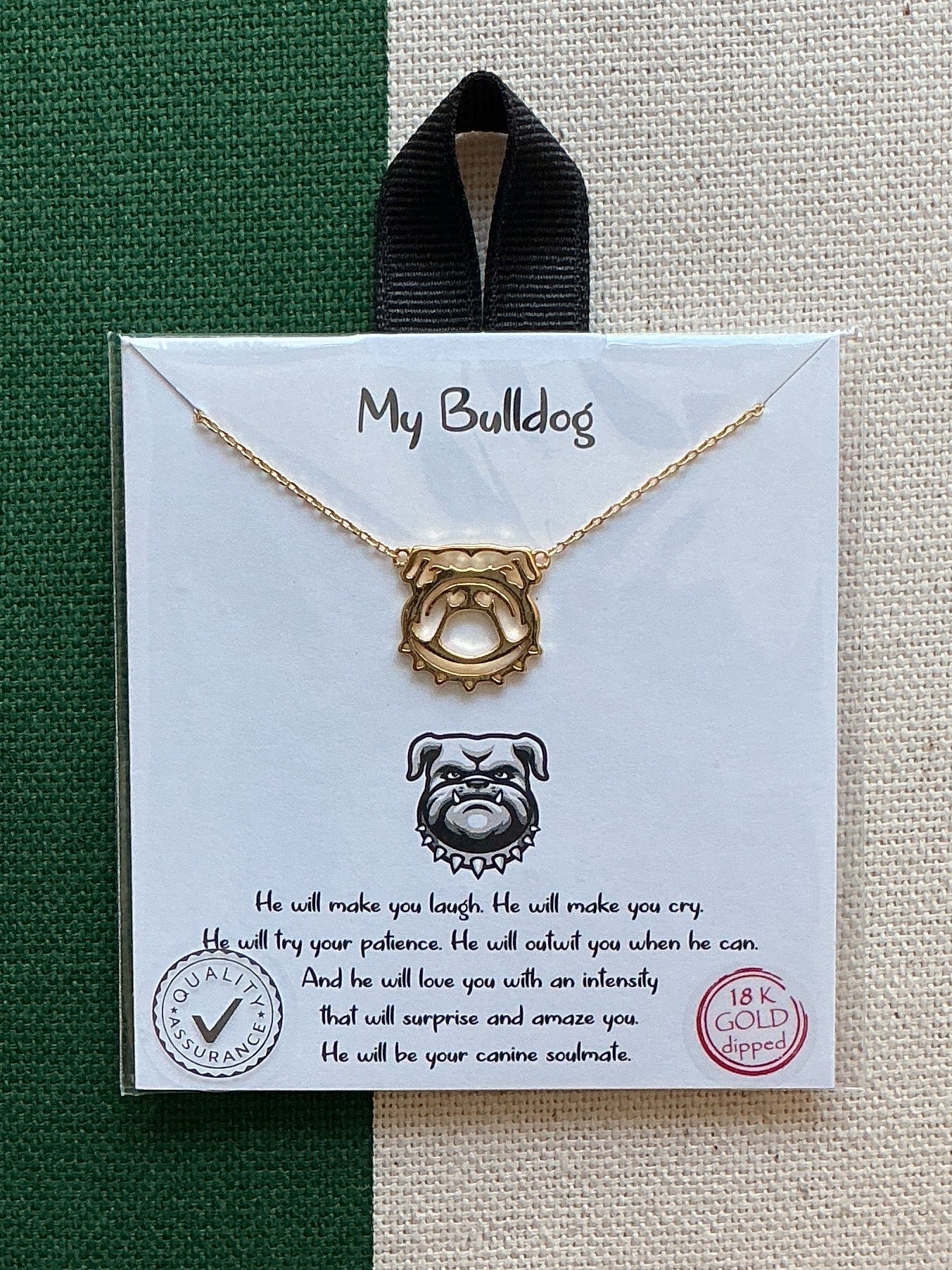 “MY BULLDOG” NECKLACE