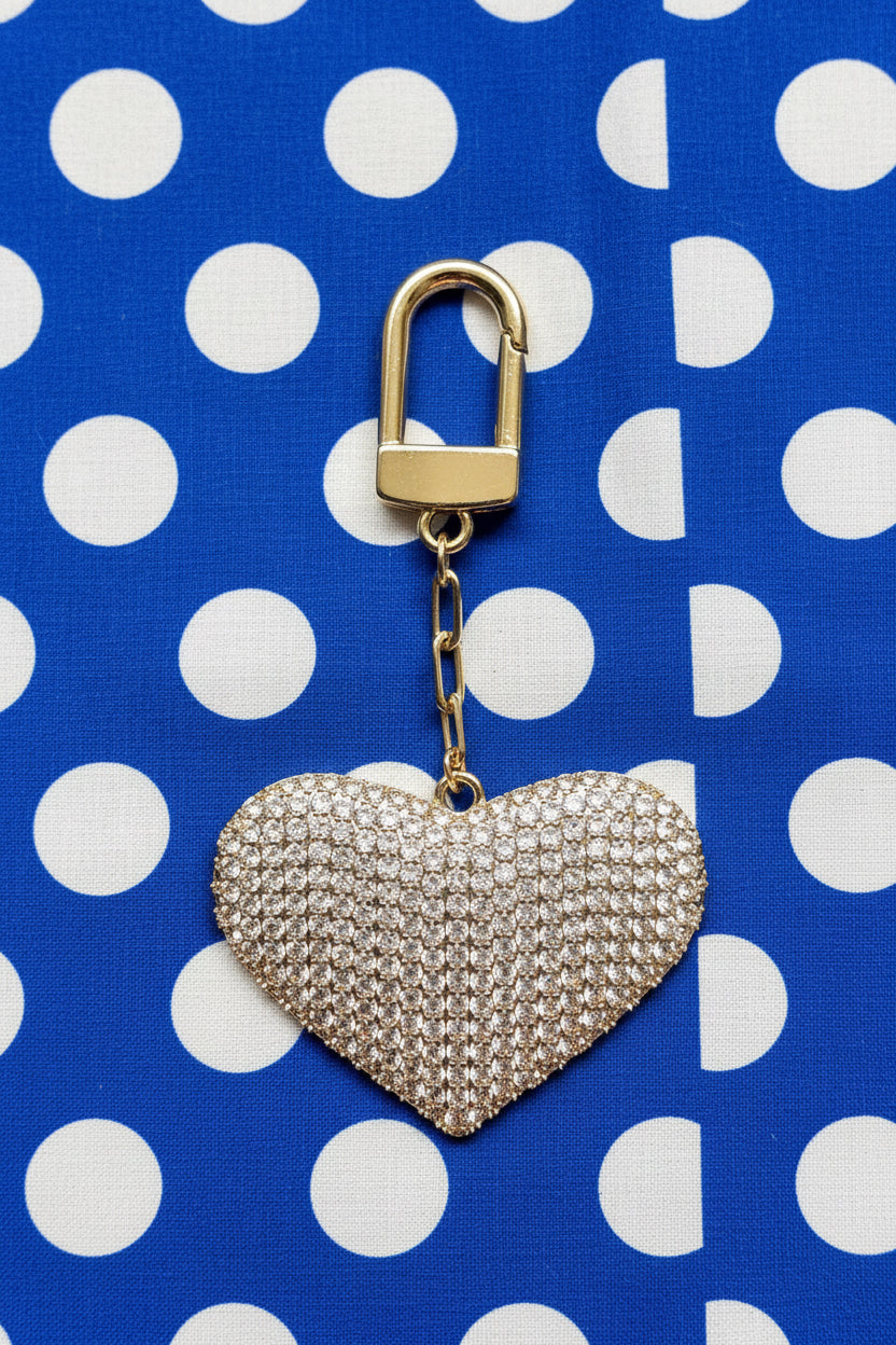 OVERSIZED BIG ❤️ PAVED BAG CHARM