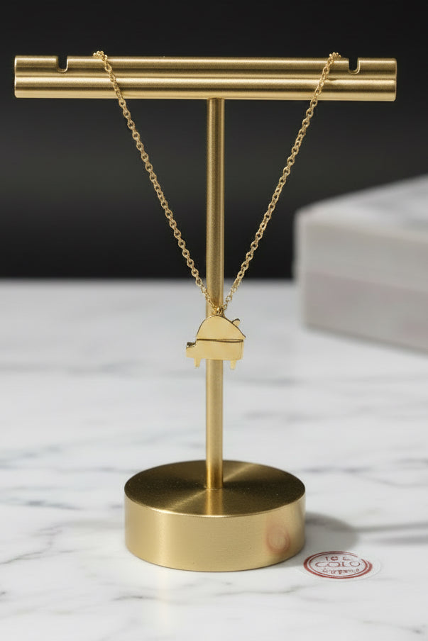 “ PIANO” LIFE 18K GOLD DIPPED NECKLACE