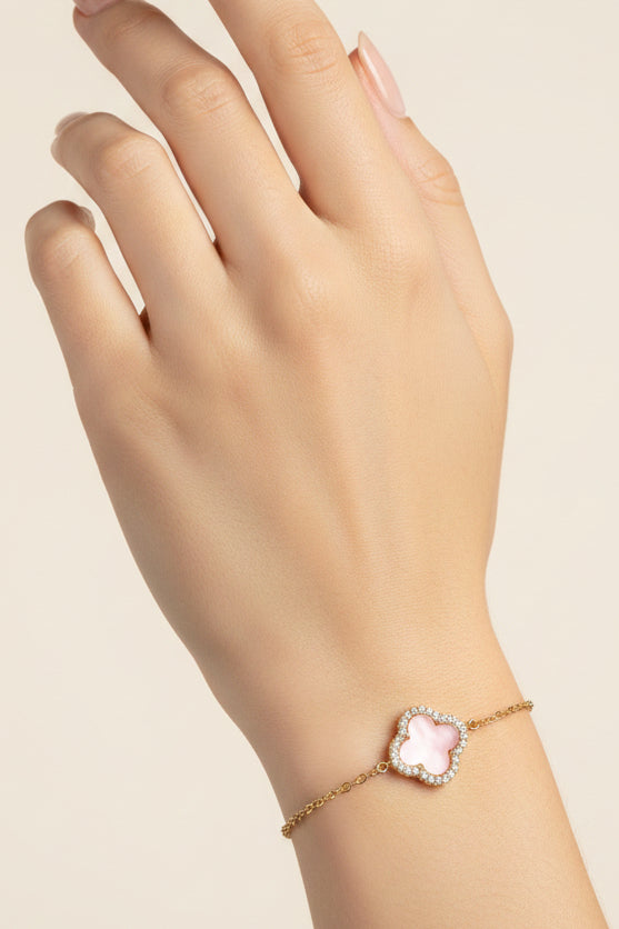 MOTHER OF PEARL CUBIC ZIRCONIA BRACELET