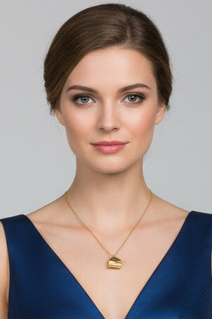 “ PIANO” LIFE 18K GOLD DIPPED NECKLACE