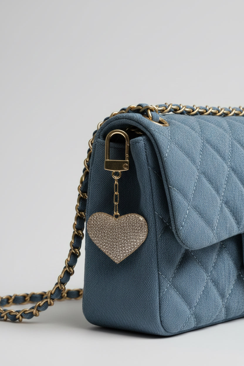 OVERSIZED BIG ❤️ PAVED BAG CHARM