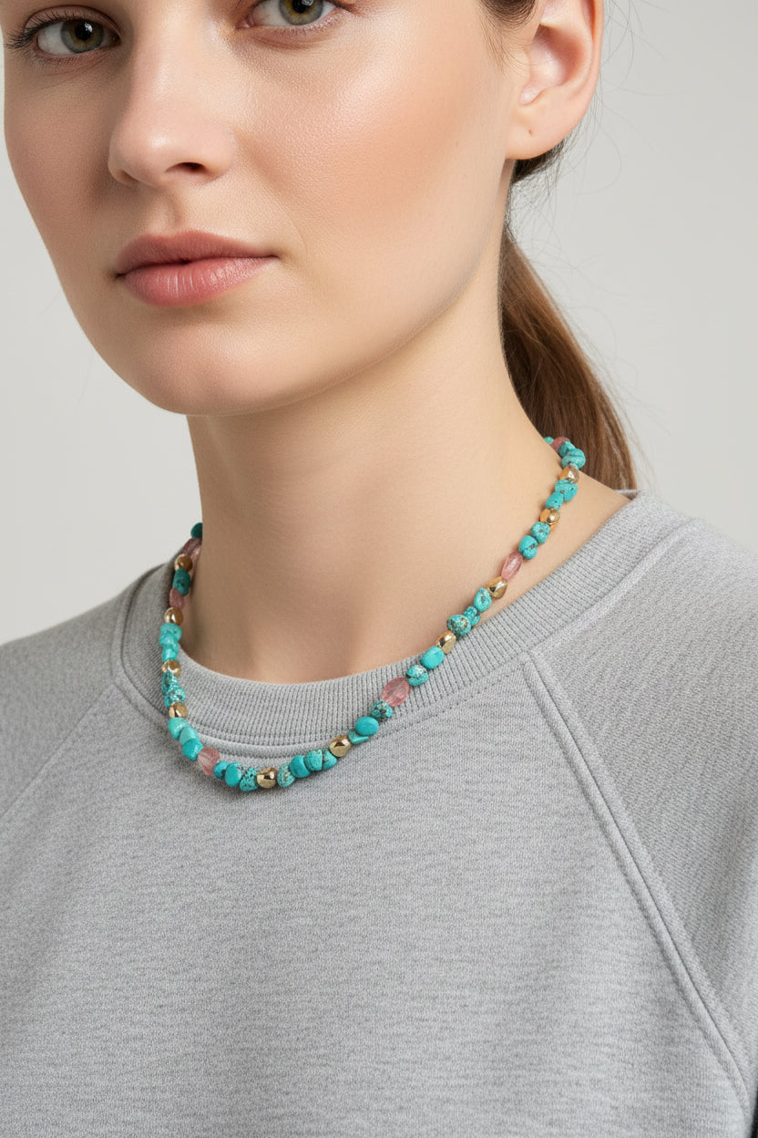 TURQUOISE MIX NECKLACE