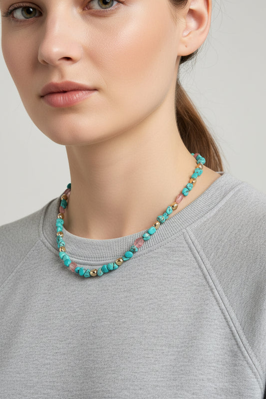 TURQUOISE MIX NECKLACE