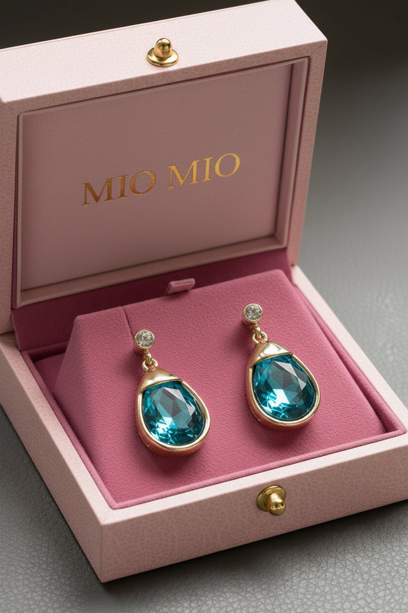 TEARDROP STONE EARRINGS