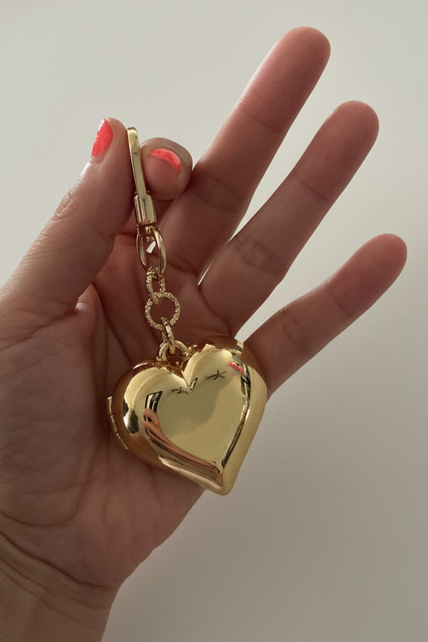 BUBBLE HEART BAG CHARM