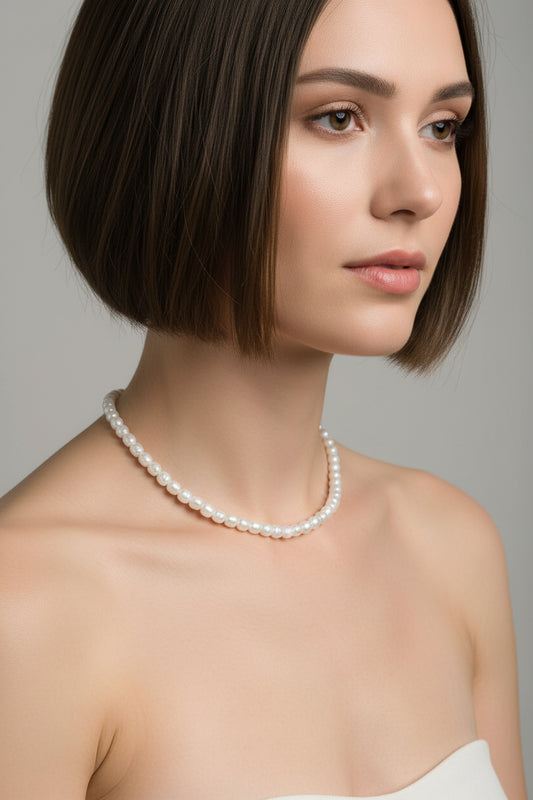 PEARL CUFF NECKLACE