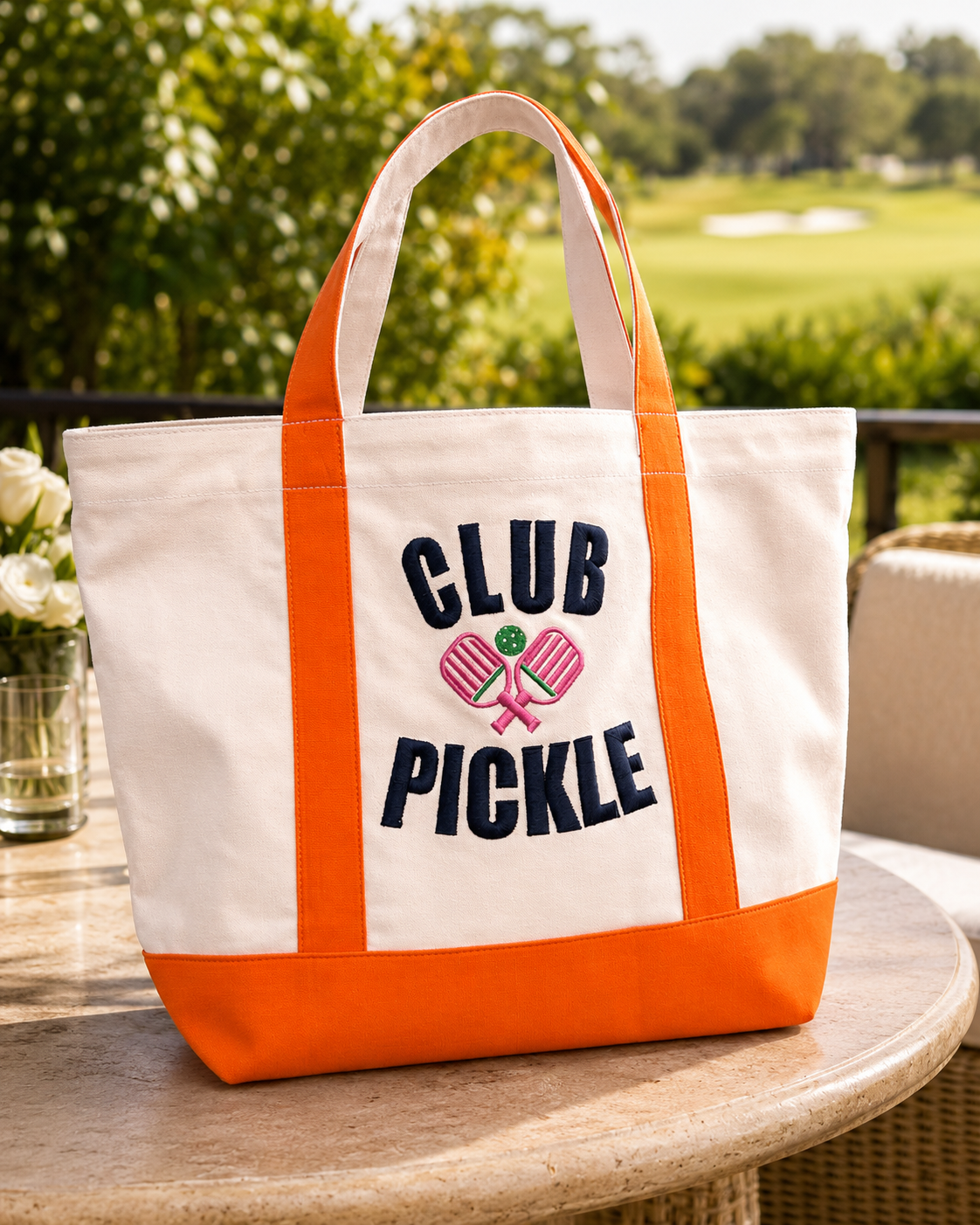 “CLUB PICKLE” OVERSIZED TOTE