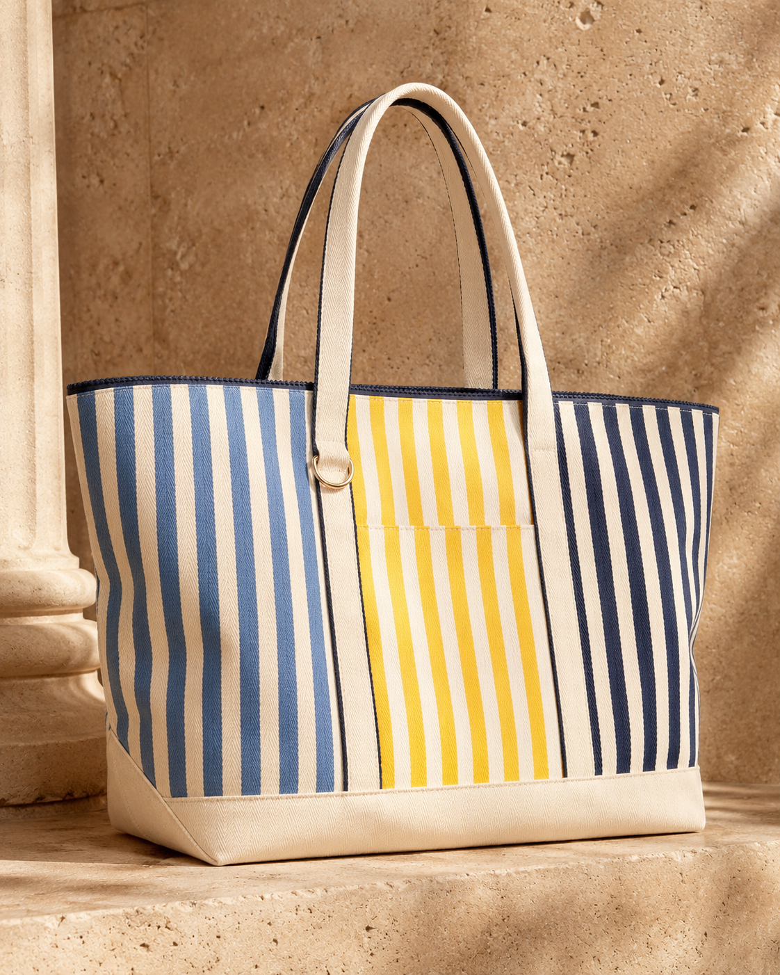STRIPED OVERSIZED TOTE