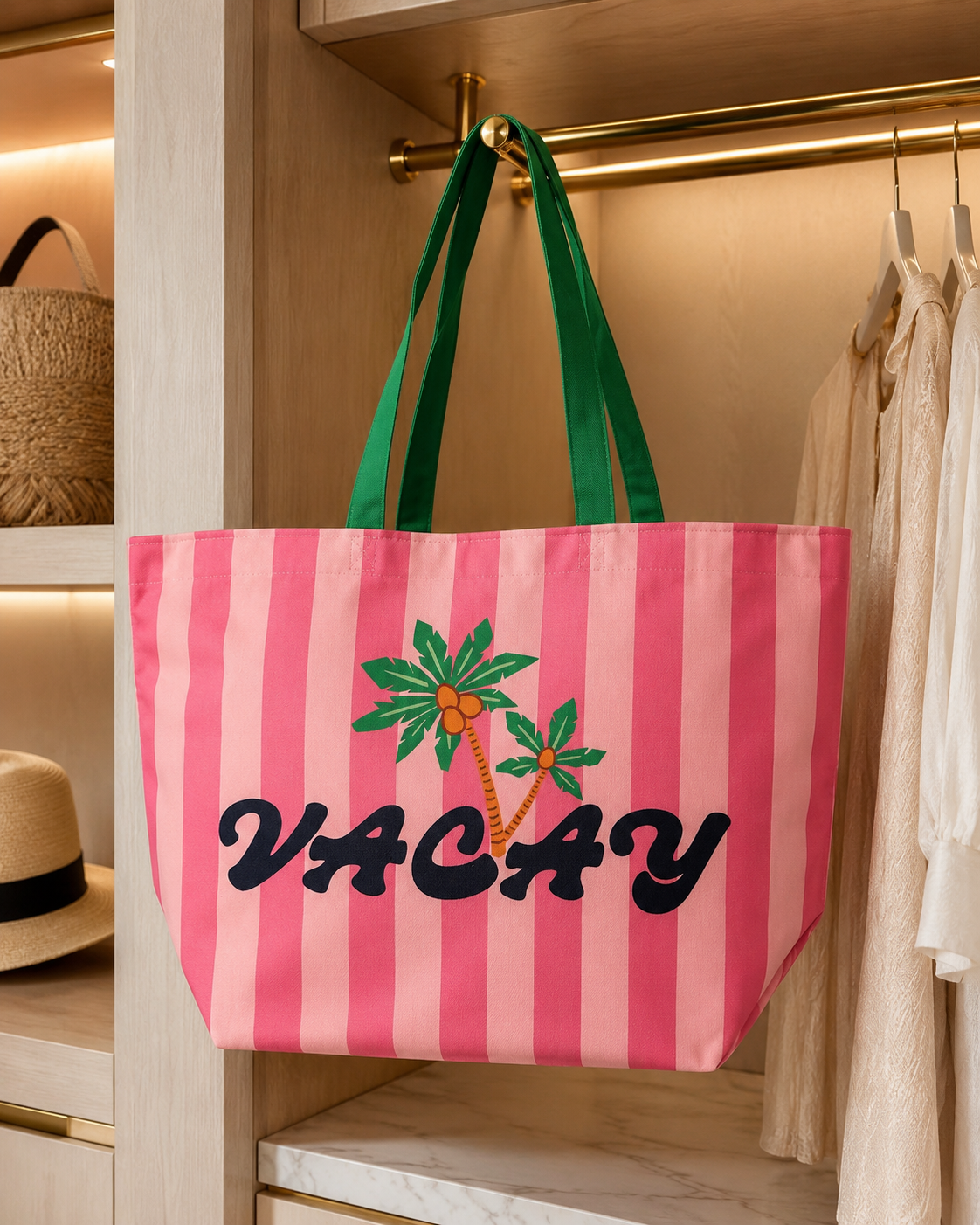 CABANA STRIPED OVERSIZED TOTE