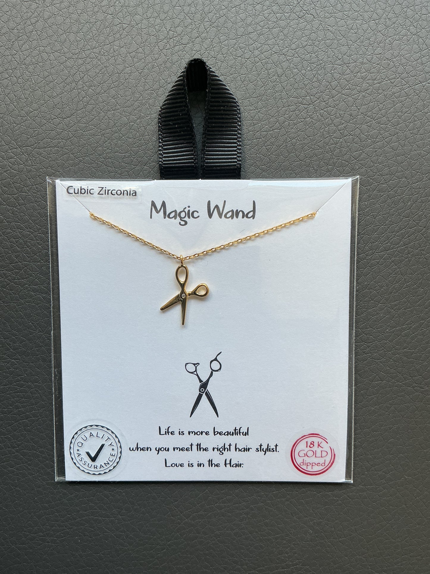 MAGIC WAND CZ NECKLACE
