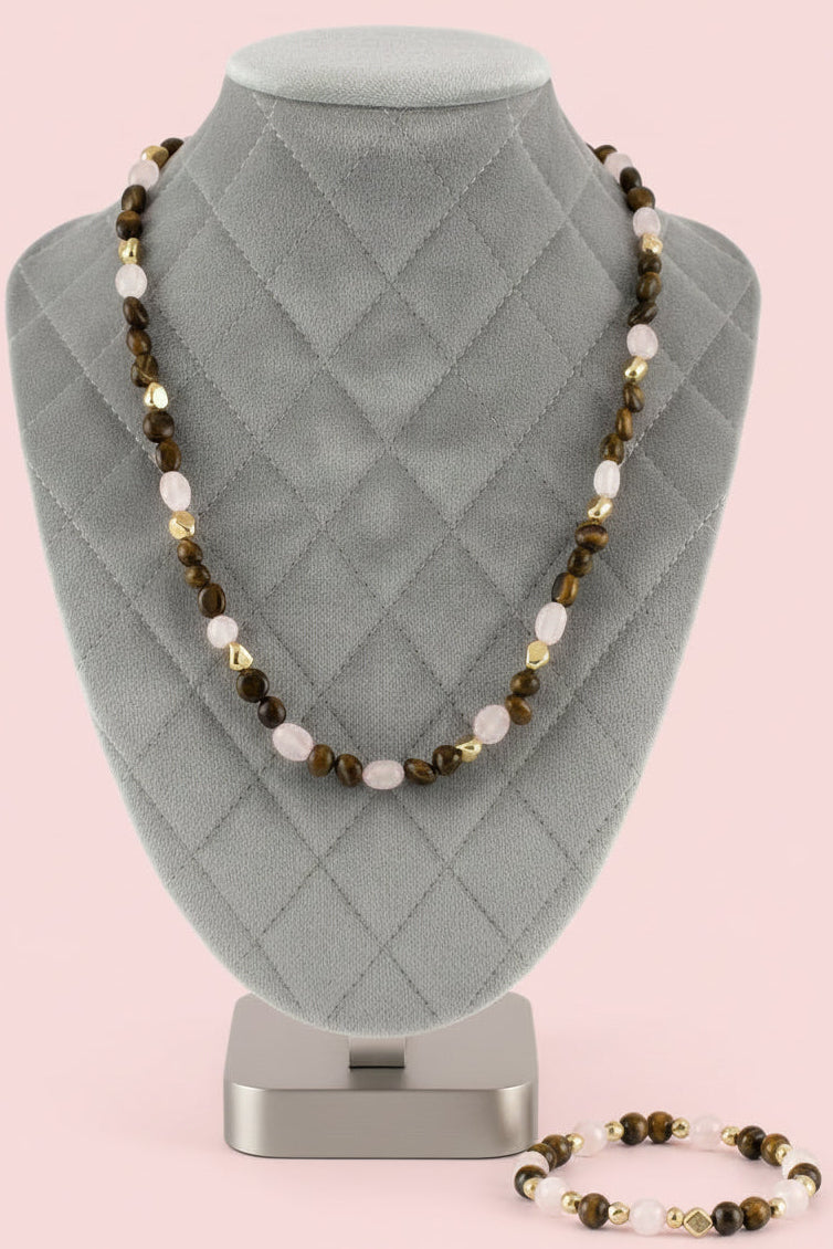 TIGERS EYE MIX NECKLACE
