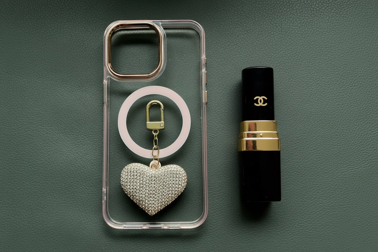 OVERSIZED BIG ❤️ PAVED BAG CHARM