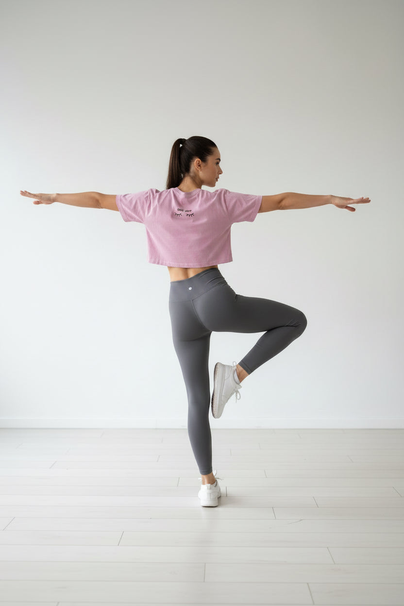 “SPRING IT ON” Pilates Crop T-Shirt