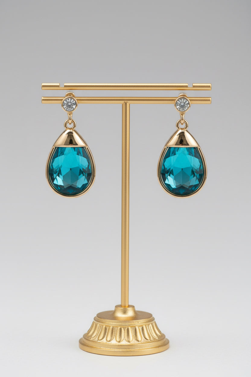TEARDROP STONE EARRINGS