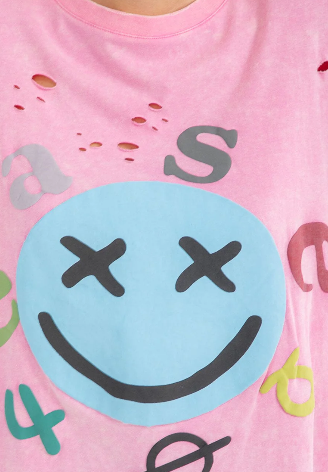 DISTRESS WASHED OVERSIZED SHIRT