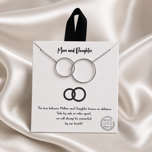 MOM AND DAUGHTER- WHITE GOLD