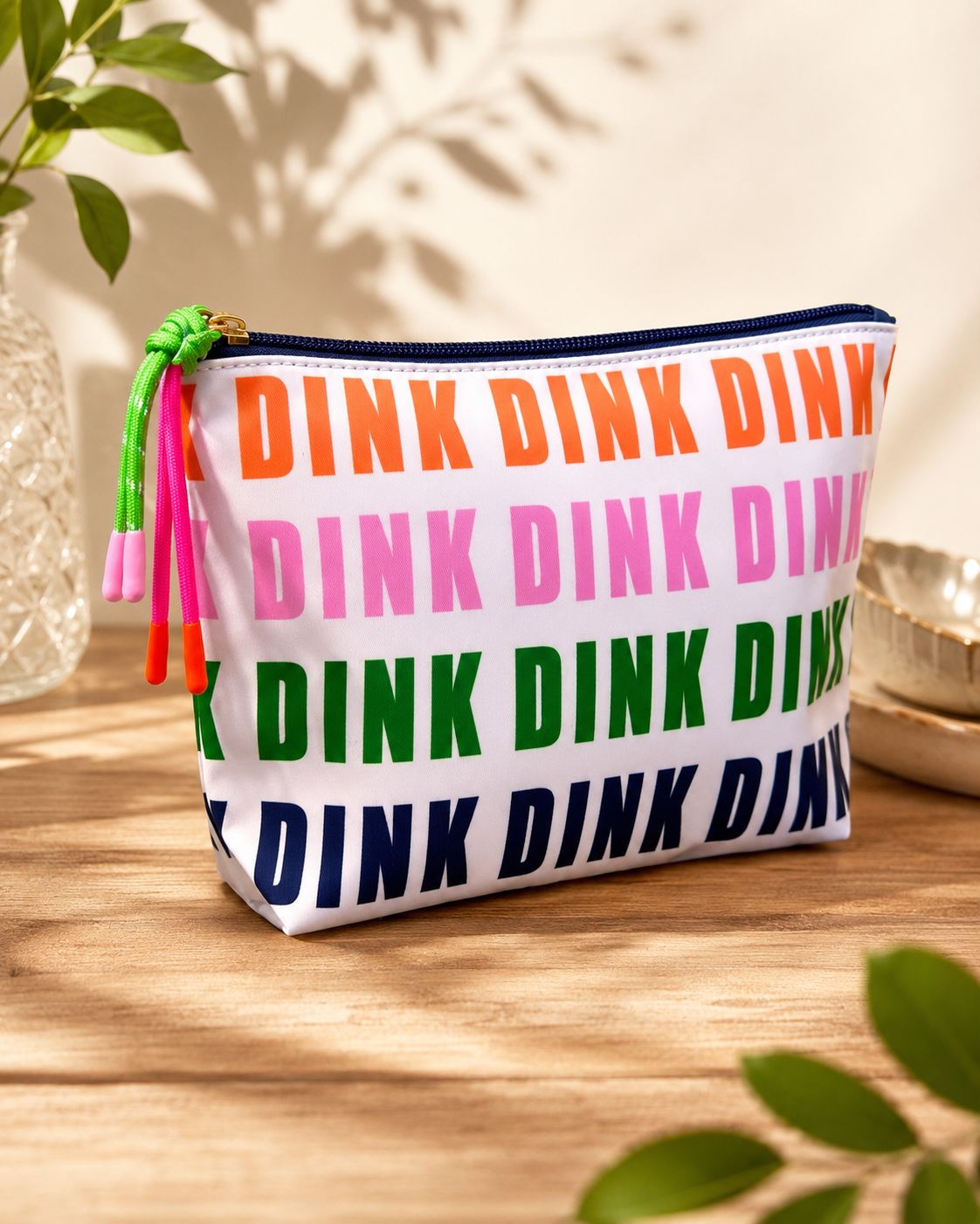 “ DINK DINK DINK” TASSEL ZIP POUCH