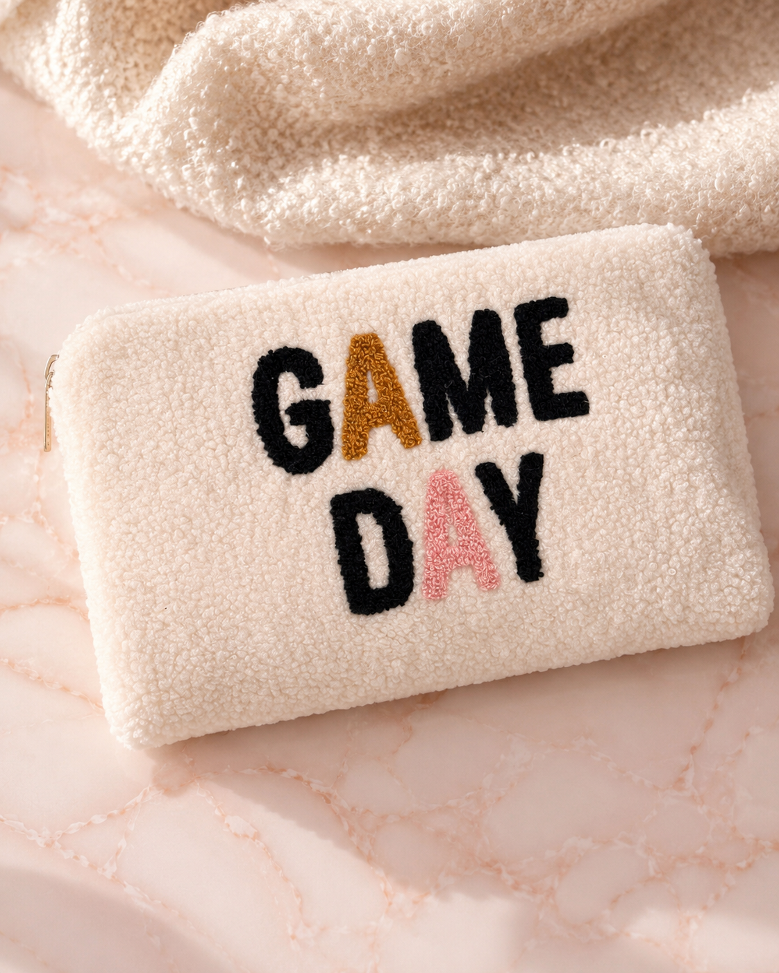 “GAME DAY” SHERPA MEDIM ZIP POUCH