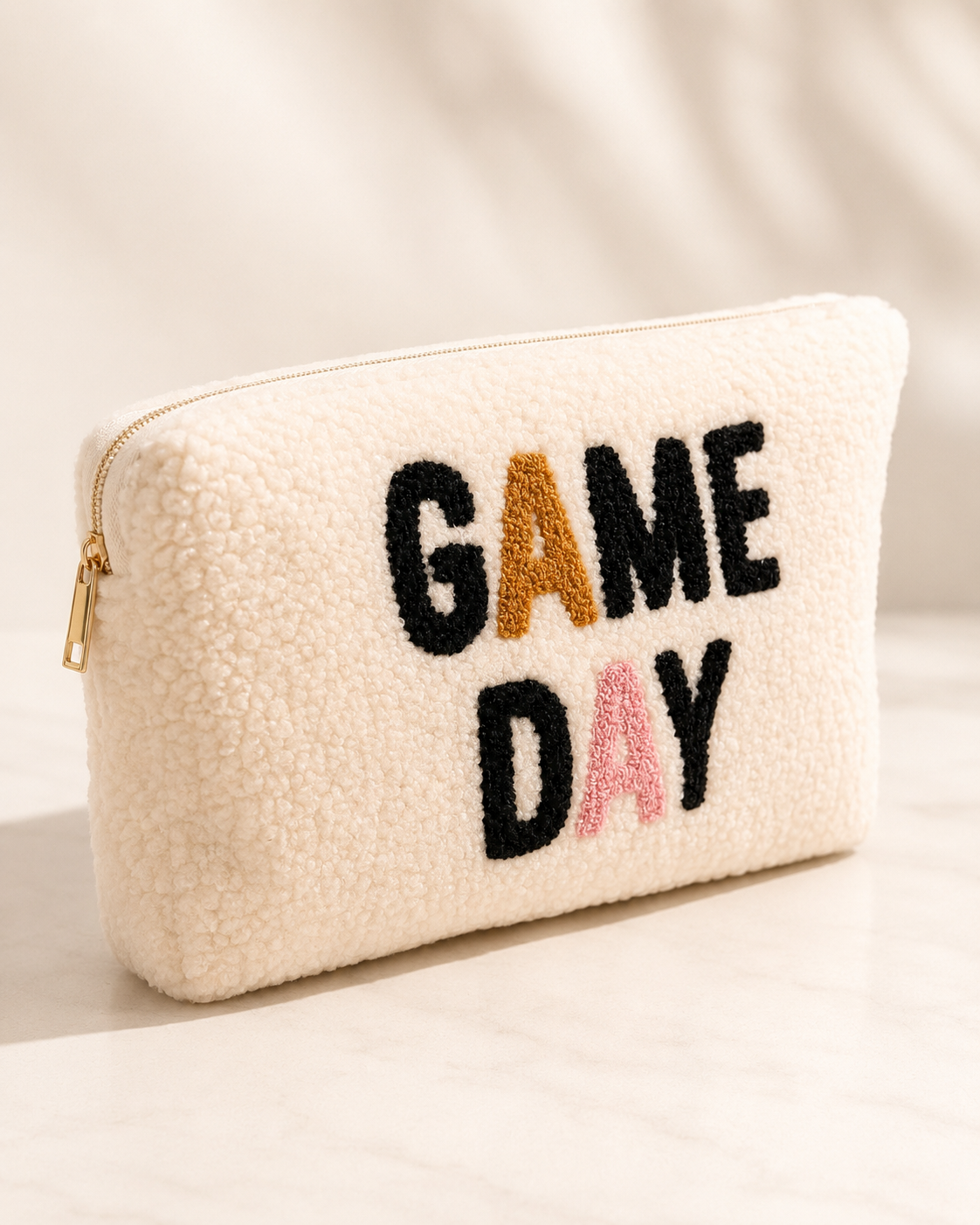 “GAME DAY” SHERPA MEDIM ZIP POUCH