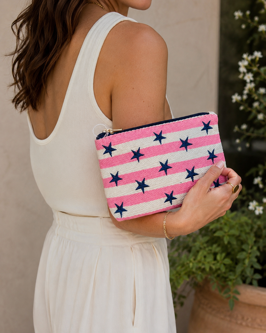 STARS STRIPES SMALL ZIP POUCH
