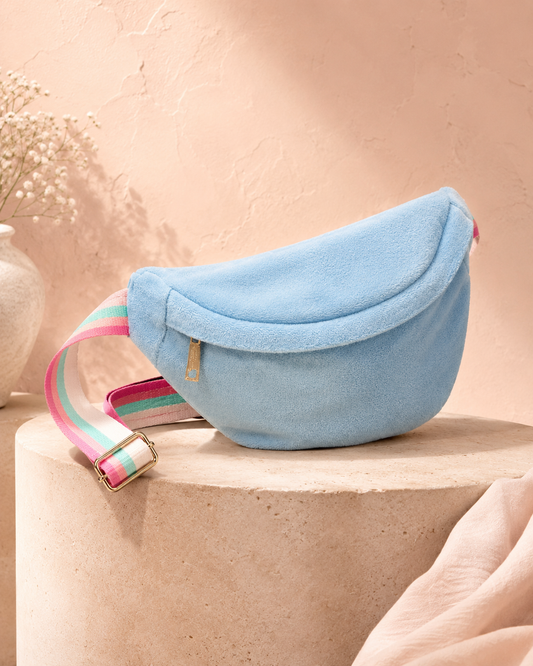 TERRY STRIPED BELT BAG