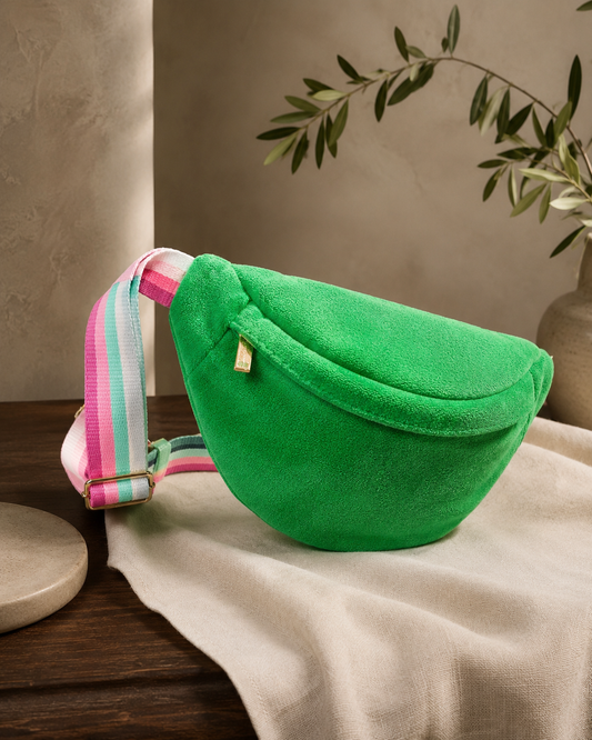TERRY STRIPED BELT BAG